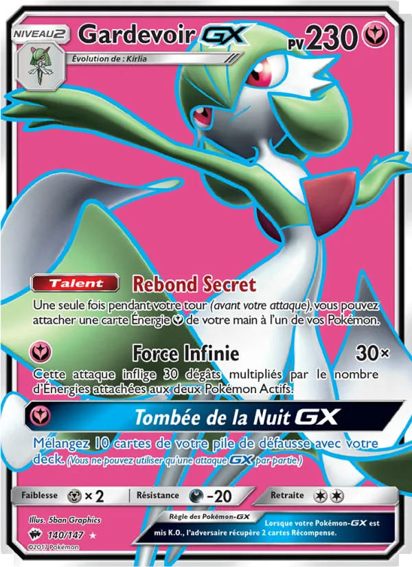 Gardevoir GX, Ombres Ardentes No. 140