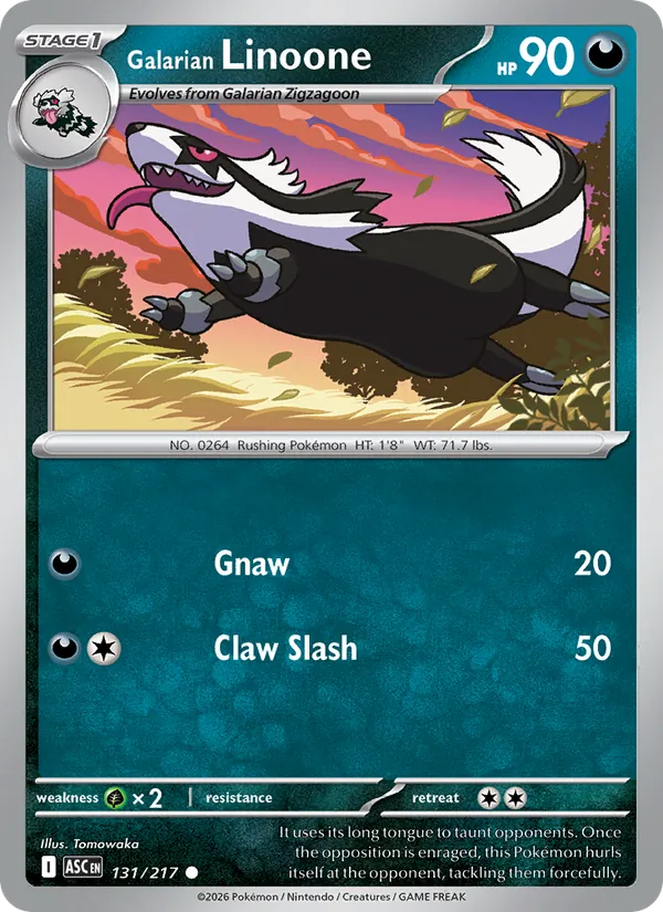 Galarian Linoone, Ascended Heroes Nº 131