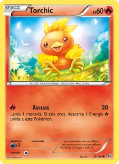 Torchic, Duelos Primigenios No. 25 Normal