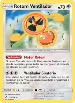 Rotom Ventilador, Ultraprisma Nº 110 Normal