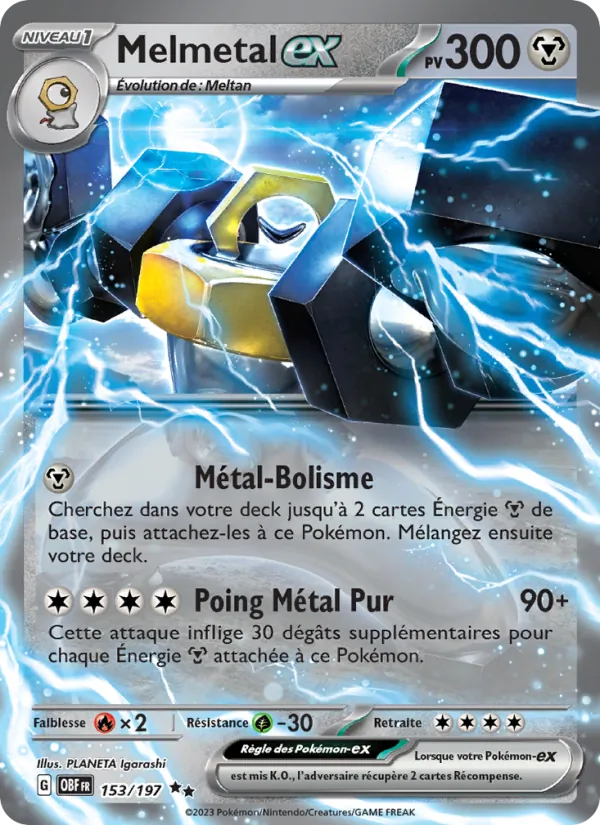 Melmetal-ex, Flammes Obsidiennes No. 153