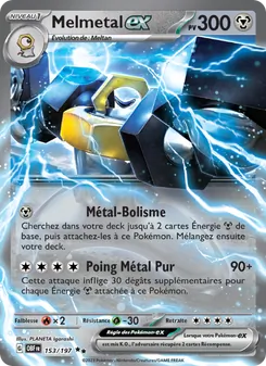 Melmetal-ex, Flammes Obsidiennes Nº 153 Holo