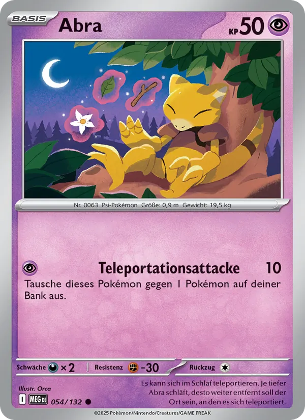 Abra, Mega-Entwicklung Nº 054