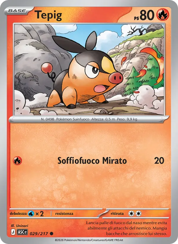 Tepig, Ascesa Eroica No. 029