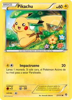 Pikachu, Puños Furiosos No. 27 Normal