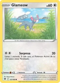 Glameow, Resplandor Astral No. 127 Normal