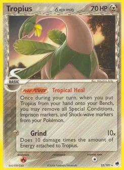 Tropius δ, Dragon Frontiers Nº 23 Normal