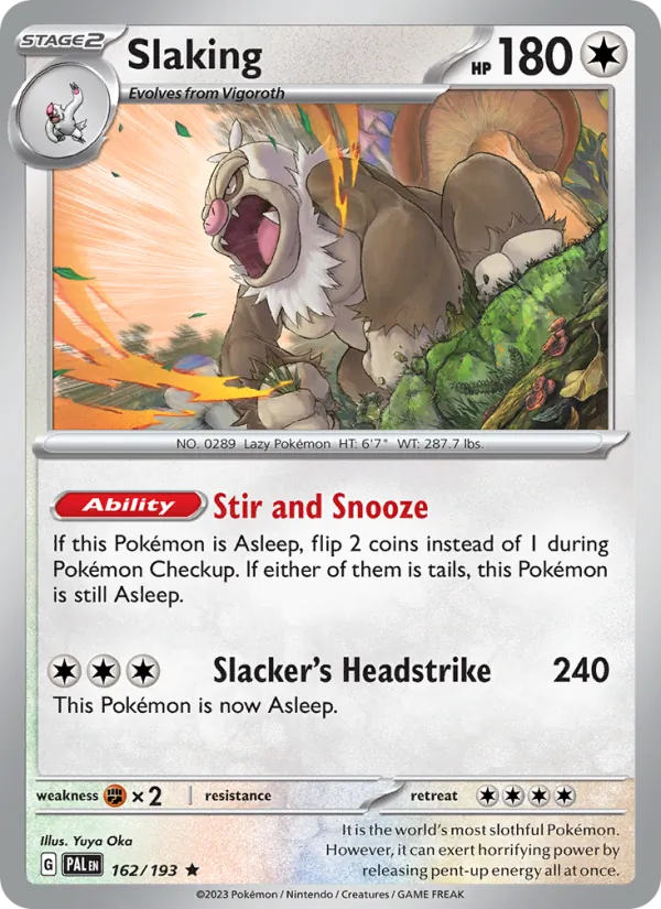 Slaking, Paldea Evolved Nº 162