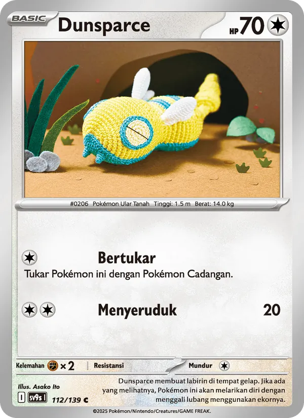 Dunsparce, Ikatan Takdir Nº 112
