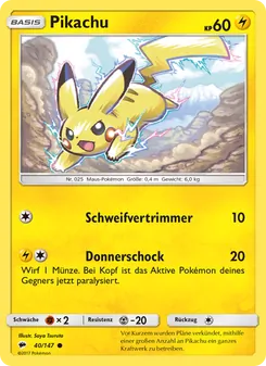 Pikachu, Nacht in Flammen Nº 40 Normal