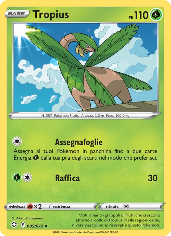 Tropius, Destino Splendente Nº 5