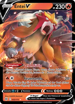 Entei V, Strahlende Sterne Nº 022 Holo