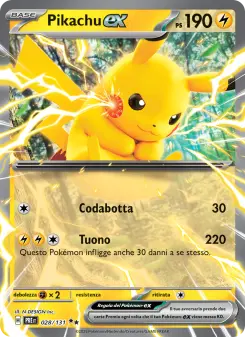 Pikachu-ex, Evoluzioni Prismatiche No. 028 Holo
