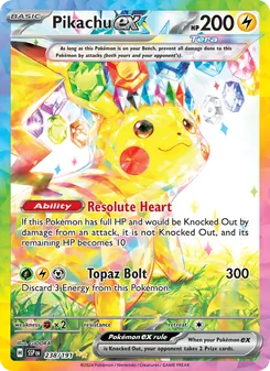 Pikachu ex, Surging Sparks No. 238 Holo