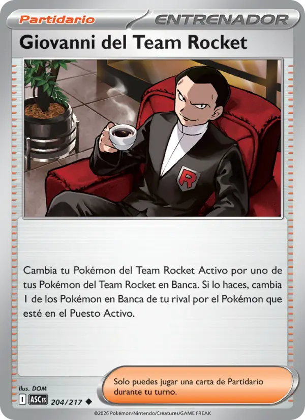 Giovanni del Team Rocket, Héroes Ascendentes Nº 204