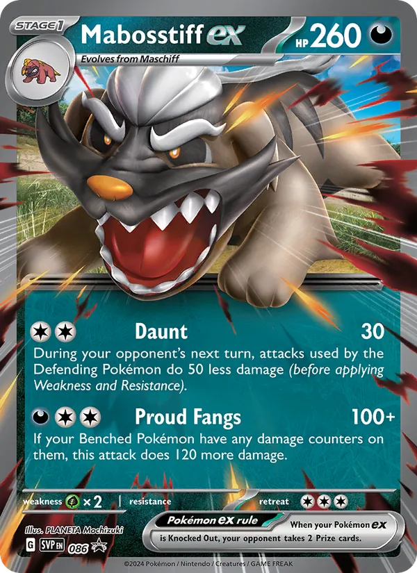 Mabosstiff ex, SVP Black Star Promos Nº 086