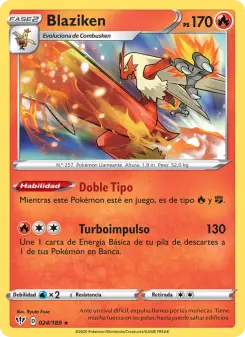 Blaziken, Oscuridad Incandescente No. 24 Holo