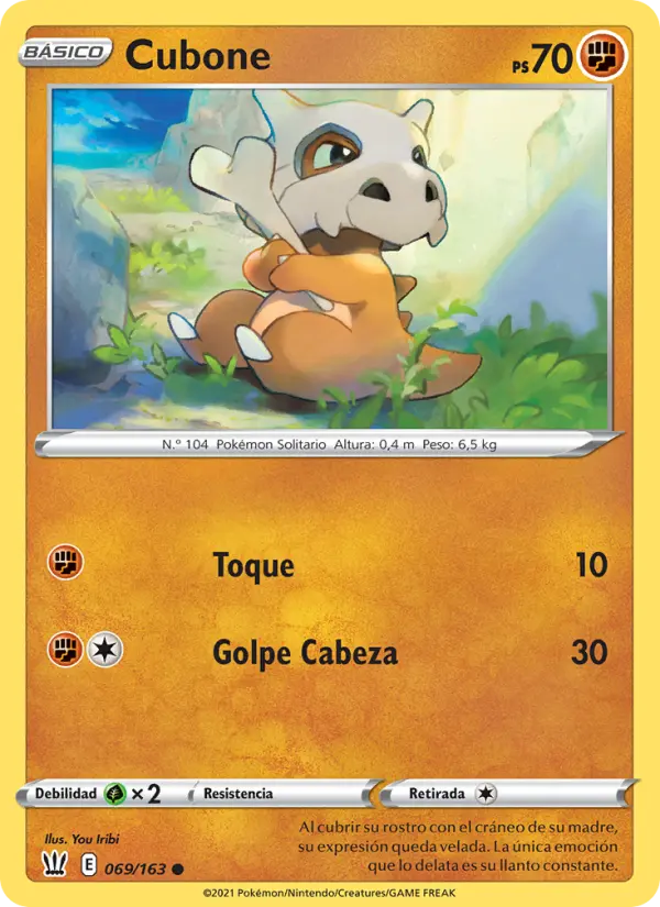 Cubone, Estilos de Combate Nº 69