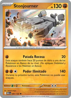 Stonjourner, Megaevolución No. 081 Normal