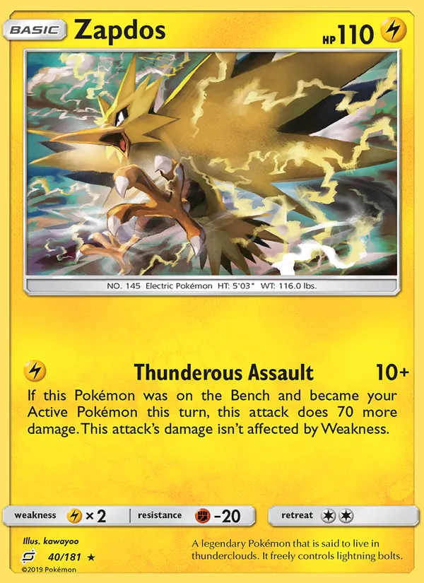Zapdos, Team Up No. 40