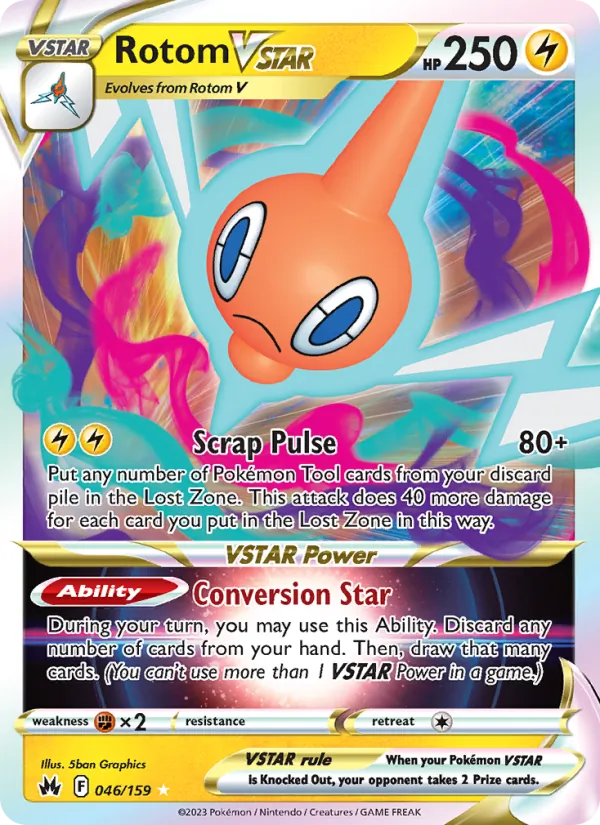 Rotom VSTAR, Crown Zenith Nº 046