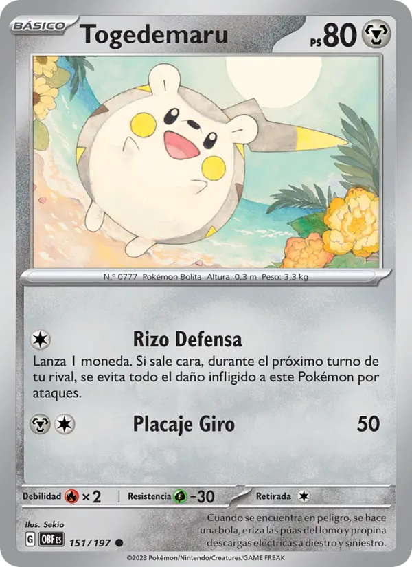 Togedemaru, Llamas Obsidianas No. 151