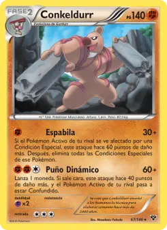 Conkeldurr, XY Nº 67 Normal