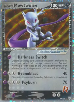 Rocket's Mewtwo ex, Team Rocket Returns Nº 99 Holo