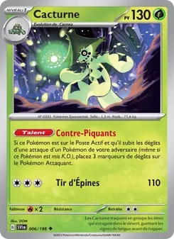 Cacturne, Écarlate et Violet No. 006