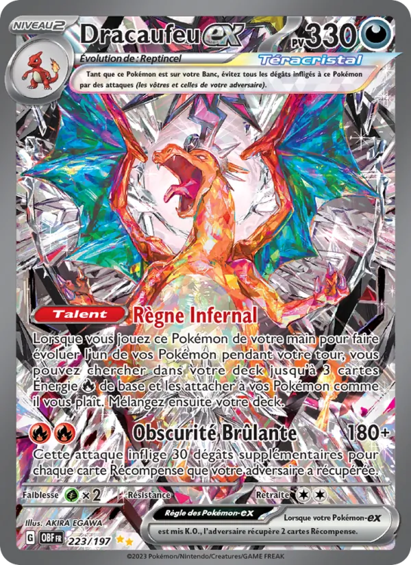 Dracaufeu-ex, Flammes Obsidiennes No. 223