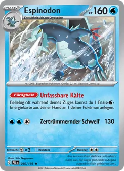 Espinodon, Entwicklungen in Paldea No. 060 Holo