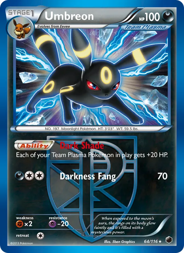 Umbreon, Plasma Freeze Nº 64