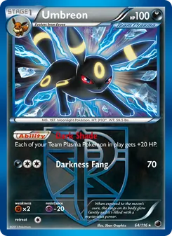 Umbreon, Plasma Freeze No. 64 Normal
