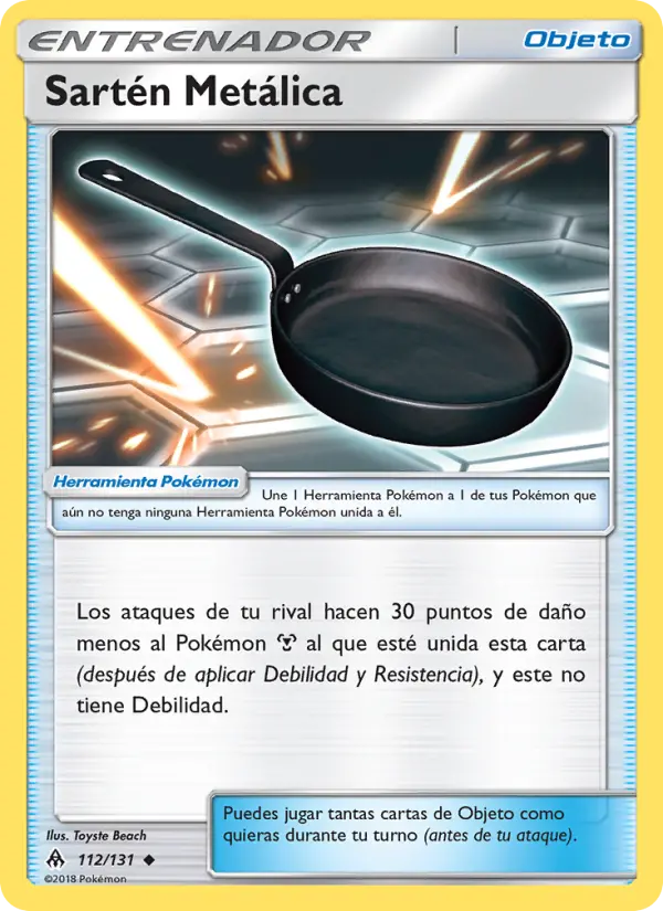 Sartén Metálica, Luz Prohibida No. 112