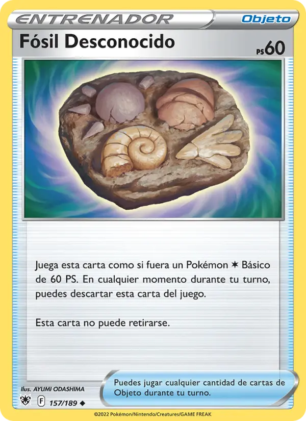 Fósil Desconocido, Resplandor Astral No. 157