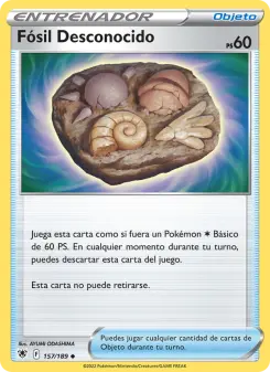 Fósil Desconocido, Resplandor Astral Nº 157 Normal