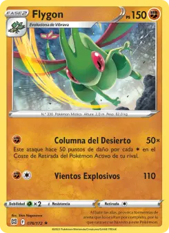 Flygon, Astros Brillantes No. 076 Normal