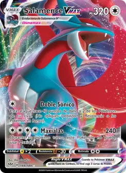 Salamence VMAX, Oscuridad Incandescente Nº 144 Holo