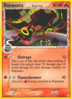 Rayquaza δ, Holon Phantoms Nº 26 Normal