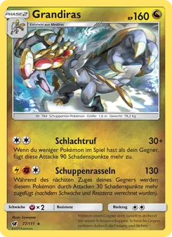 Grandiras, Aufziehen der Sturmröte No. 77 Normal