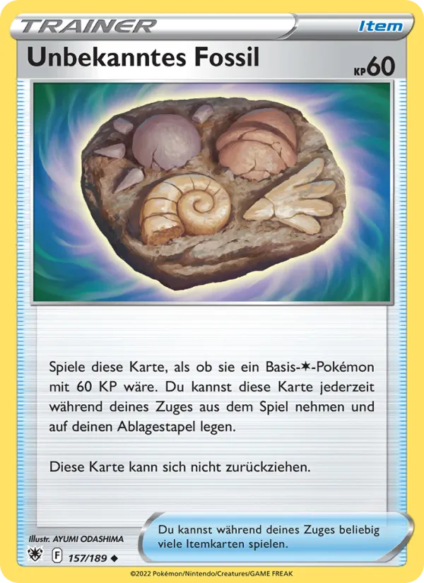 Unbekanntes Fossil, Astralglanz Nº 157