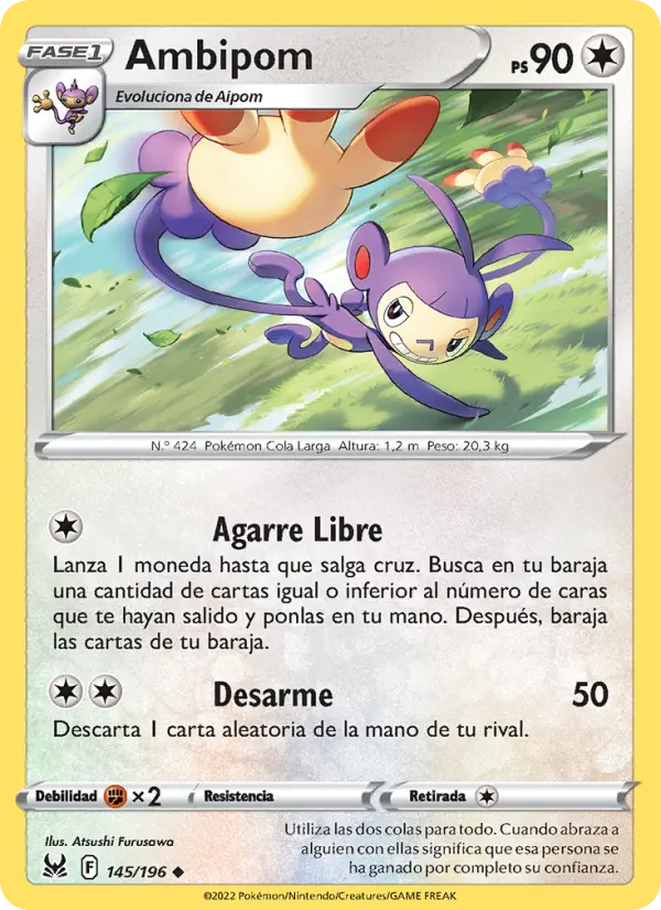 Ambipom, Origen Perdido Nº 145