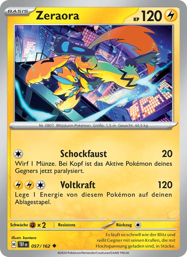 Zeraora, Gewalten der Zeit No. 057