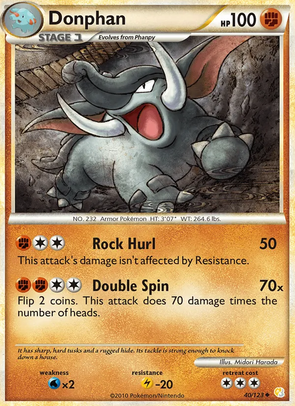 Donphan, HeartGold SoulSilver No. 40