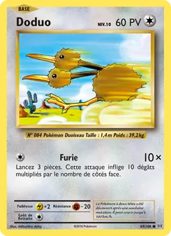 Doduo, Évolutions No. 69 Normal