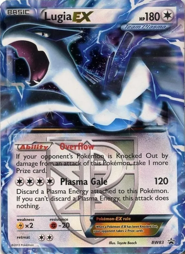 Lugia-EX, BW Black Star Promos No. BW83