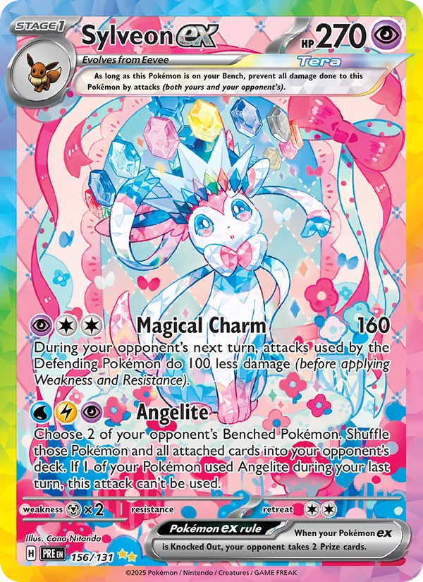 Sylveon ex, Prismatic Evolutions No. 156
