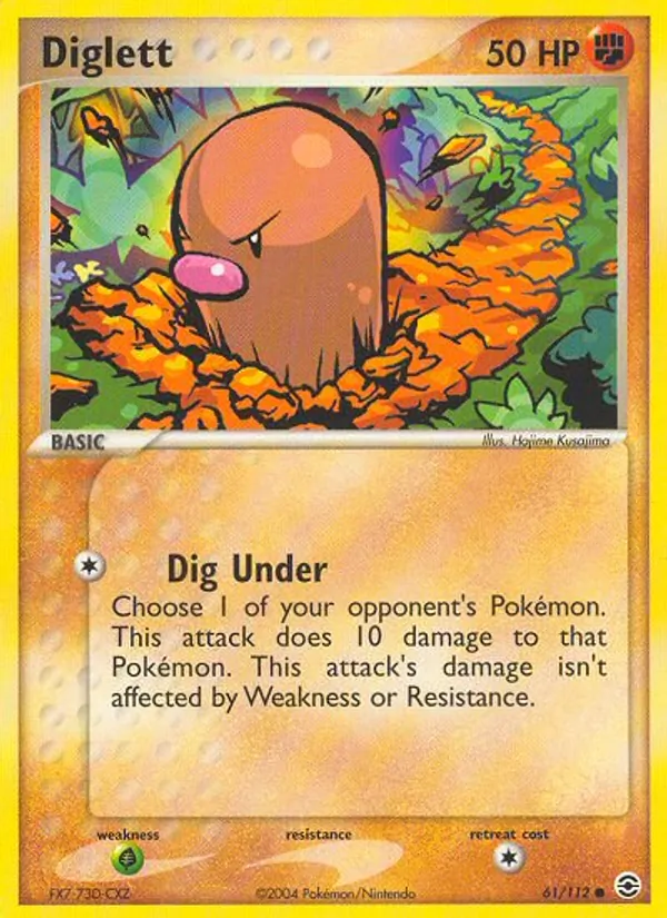 Diglett, FireRed & LeafGreen Nº 61