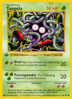 Tangela, Base Set Nº 66 Normal