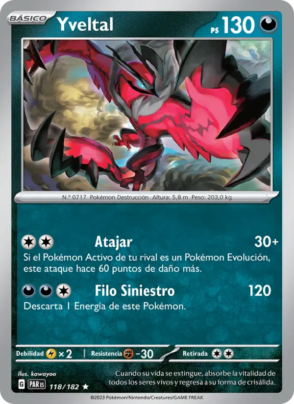 Yveltal, Brecha Paradójica No. 118